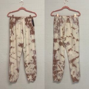 AR-33 beige/pink tie dye sweat pants